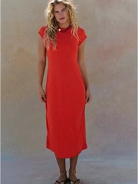 Effortless Red Maxi Dress
